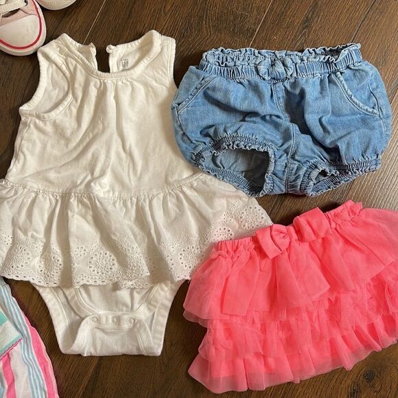 (7) Piece Carter’s + Baby GAP Girls 6 Mo Spring Summer Set 6M - Picture 5 of 9